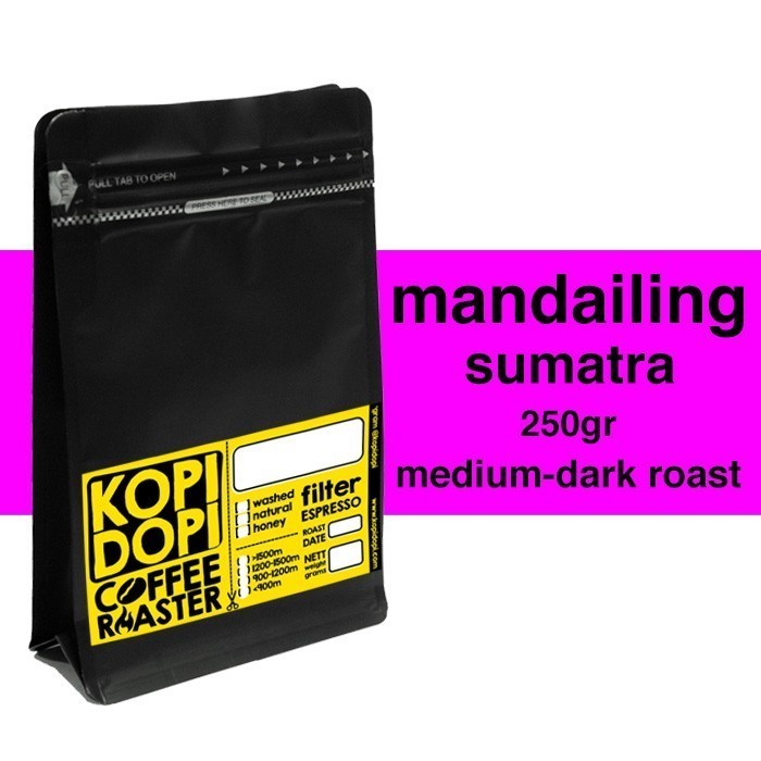 

[Coffee News] Biji Kopi Bubuk Arabika Mandailing Mandheling Medium to Dark Roast - Biji Utuh