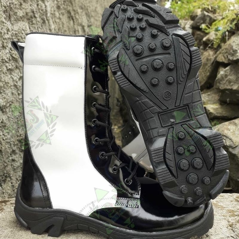 SEPATU PDL PDL0 PM POM POLISI MILITER MODEL TERBARU / SEPATU PDL PUTIH  PROVOS