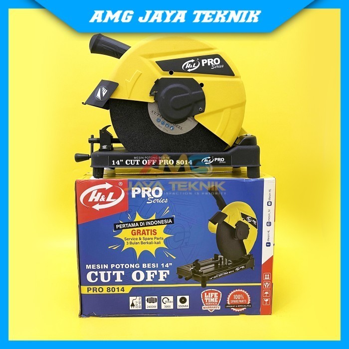 H&L PRO 8014 14 INCH ALAT PEMOTONG BESI CUTOFF BESI 14" GERINDA DUDUK