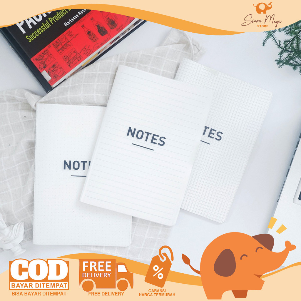 

Panmomo Simplicity NB A5 Note Book Cover Doff Buku Catatan Putih A5 Murah Berkualitas