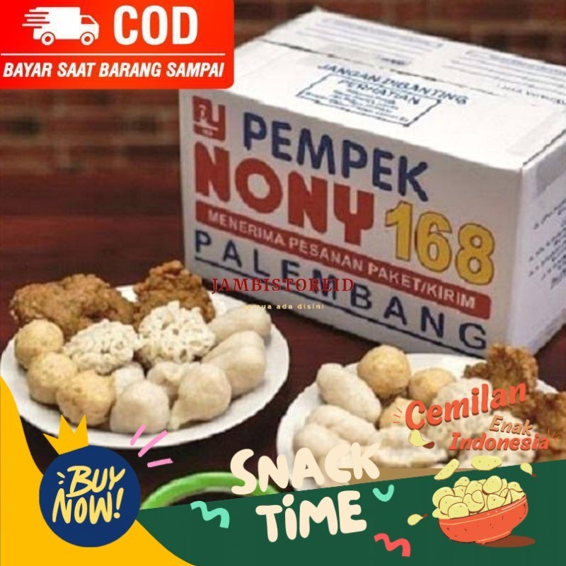 

Special Diskon (JAMBISTOREID) Pempek Nony 168 Campur 50 pcs Oleh-Oleh Makanan Cemilan Frozen Jambi Khas Palembang