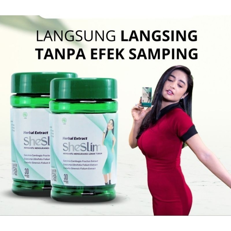 Shesliim (BPOM & Halal) - Obat Diet Ampuh/Pelangsing Herbal Alami/Penurun Berat Badan COD BISA
