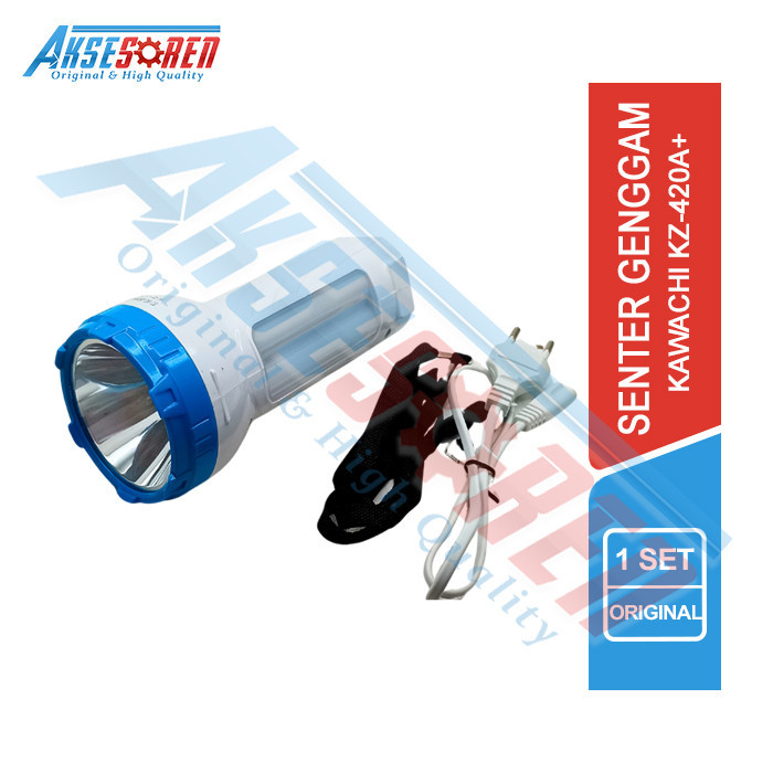 Aksesoren Senter Genggam Kawachi [KZ-420A+] / Led 4 Watt / Lampu Senter Tenteng / Emergency Lamp