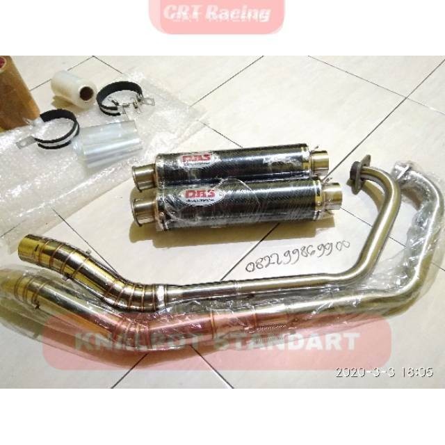 KNALPOT RACING DBS CARBON SATRIA FU, SONIC, CB150R, VIXION, CBR150R, R15, GSX150R, TIGER, MEGAPRO CR