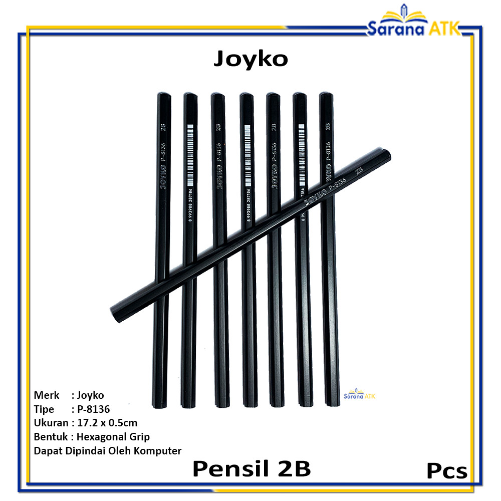 

Joyko - Pencil 2B P-8136 Pensil Tulis Ujian - Pcs