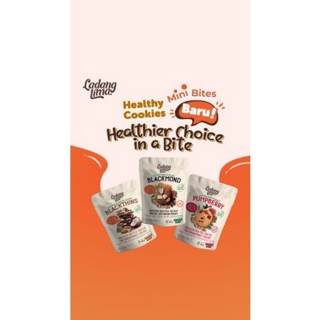 

Ladang Lima - Mini Bites Cookies Blackmomd, Pumpberry, Blackthins Cheesethins 85gr GLUTEN FREE