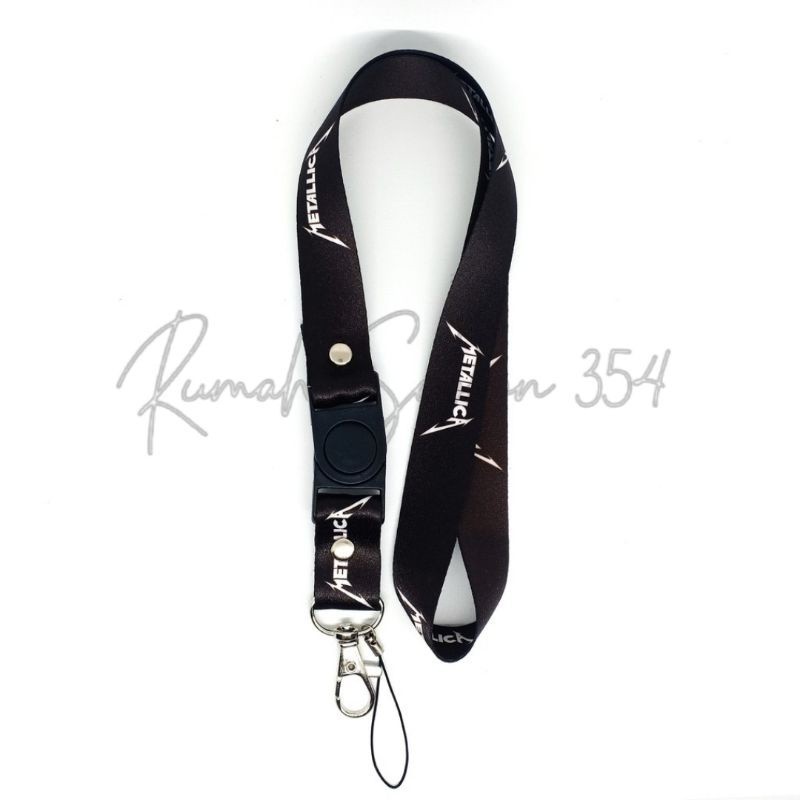 

lanyard band METALLICA gantungan kunci METALLICA band metal / name tag id card / pria wanita