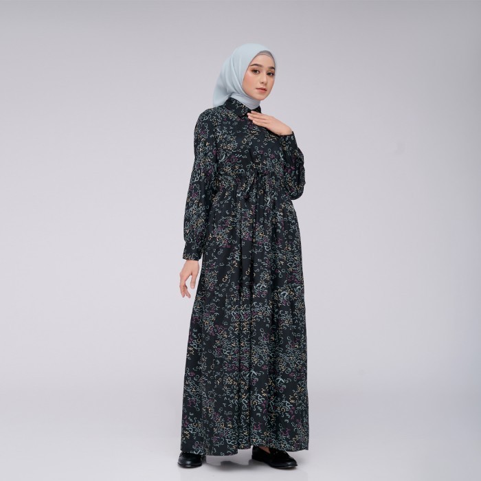 *PROMO*-Spesial Ramadhan ZM Zaskia Mecca - Tabia Black Gamis - Aksara Nusantara - Edisi Batak - S