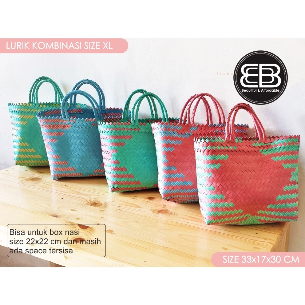 Tas anyaman plastik super Jumbo (XL)