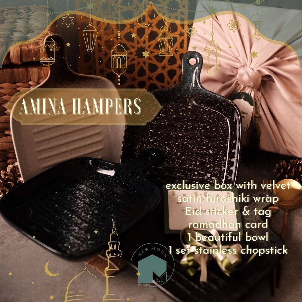 

Hampers hadiah idul fitri parcel AMINA lebaran parsel paket eid hamper 2024 tableware momiji hadiah gift parcel hari raya kado set - SHAGB