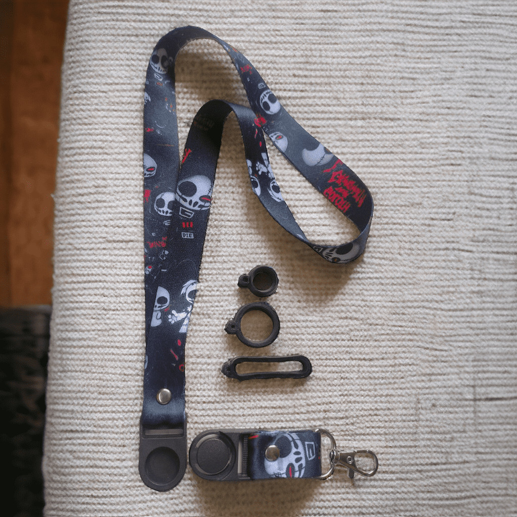 

Lanyars Tali Lanyard Gantung BLACK HELLOWEEN Lanyerd BONUS 3 K4ret