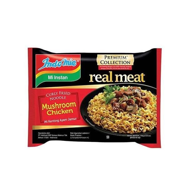 

INDOMIE REAL MEAT MI KERITING AYAM JAMUR