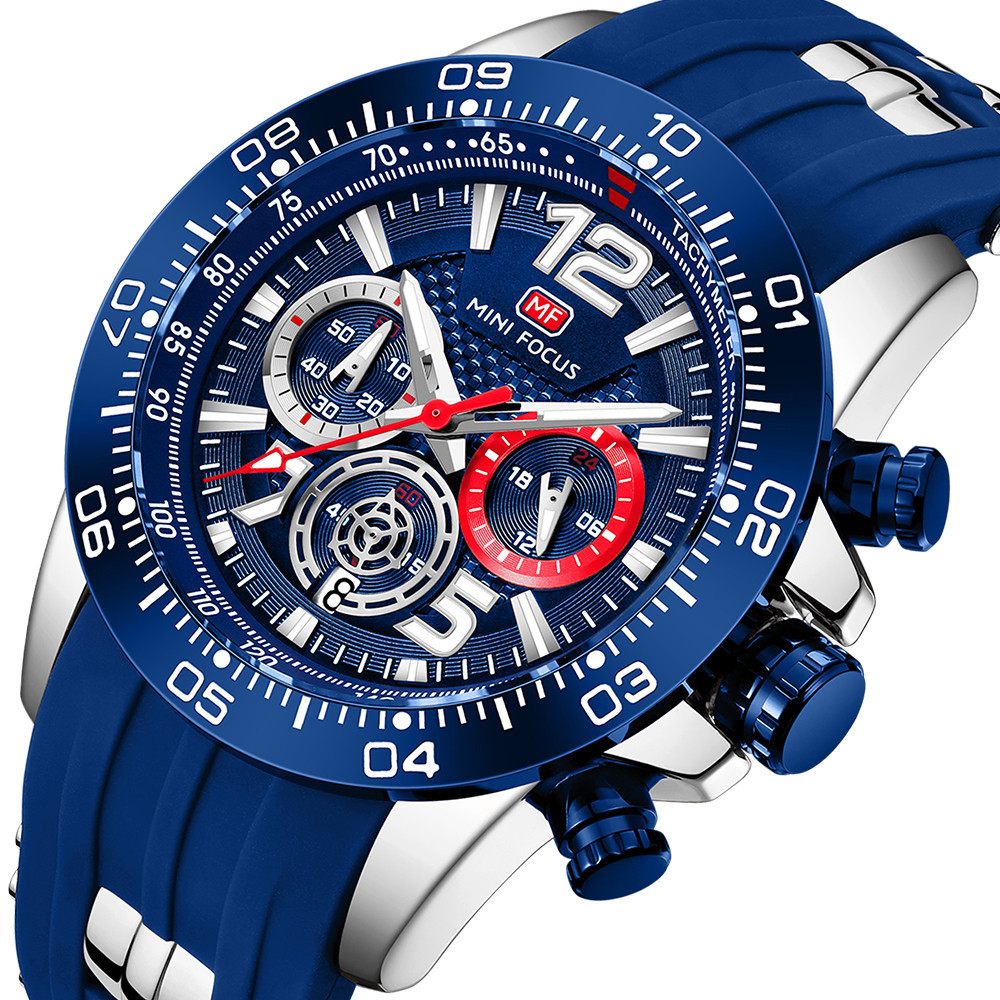 Jam tangan Quartz anti air olahraga pria jam tangan desain fokus MINI jam tangan Quartz anti air unt