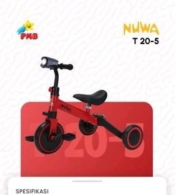 Balance Bike PMB Nuwa T20-5, Tricycle (Sepeda Roda Tiga)