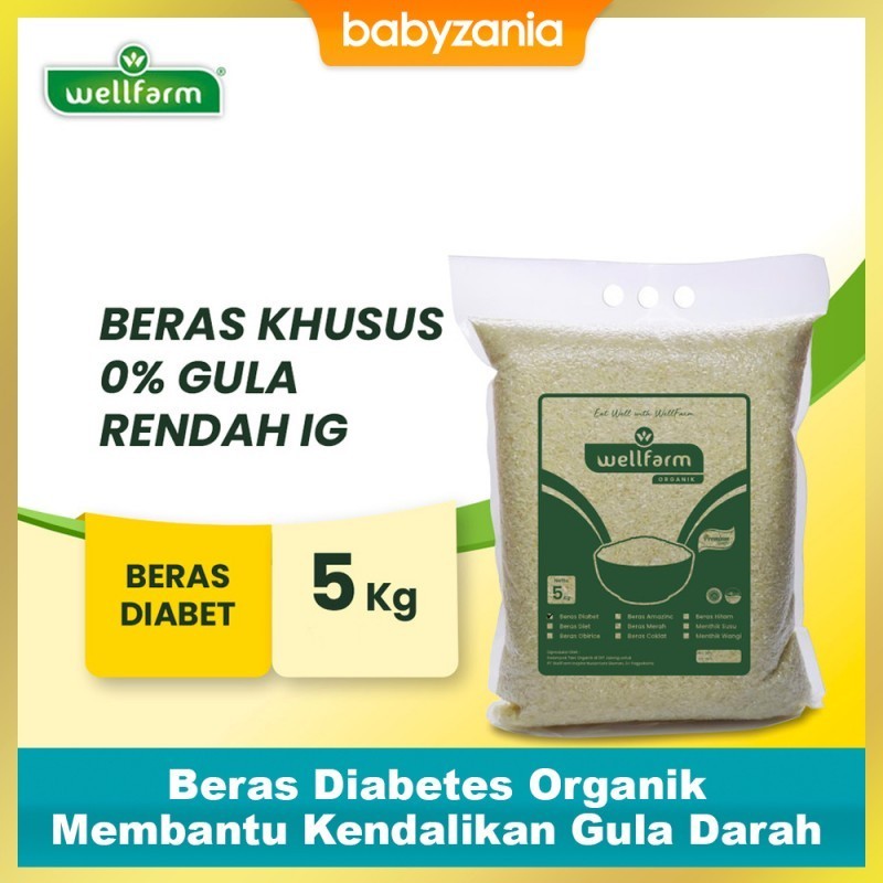 

WellFarm Beras Diabet Diabetes Organik / Organic Diabetic Rice 5 Kg