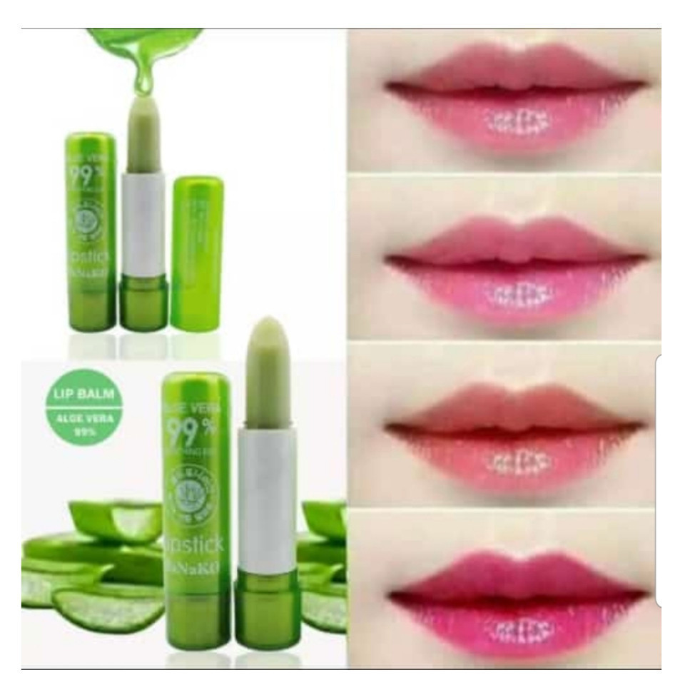 Lipbalm Lipstik Lip Balm 99 Pelembab Bibir Aloevera 99% Lidah Buaya Original