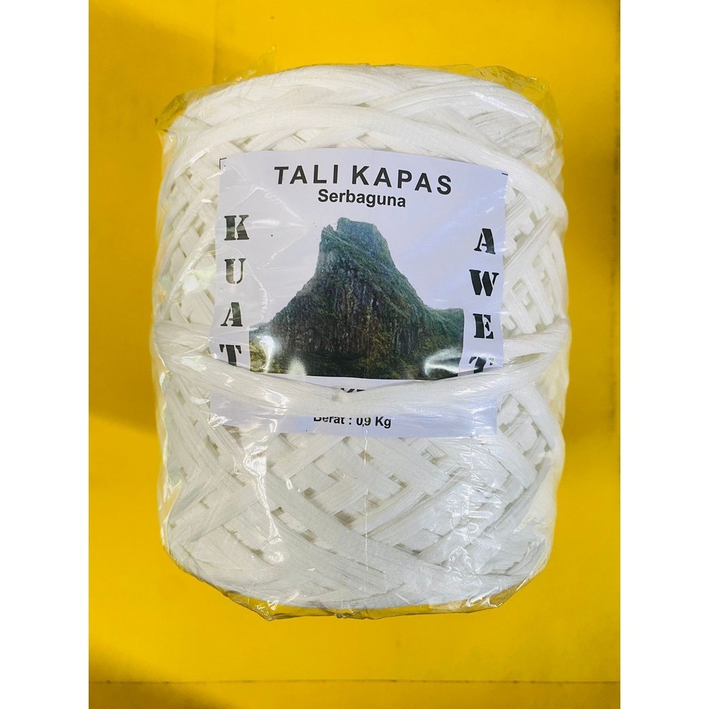 

Tali kapas serbaguna untuk tali penyangga berat 900gr dari CAP KELUD