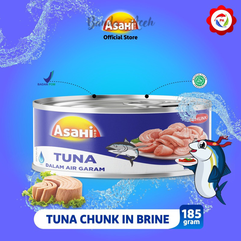 

(Aceh) AsaHi Tuna Chunk in Brine 185 gr