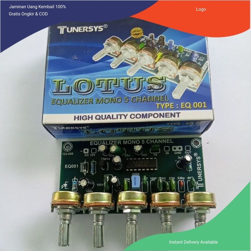 Spro1 KIT EQUALIZER 5 POTENSIO PUTAR