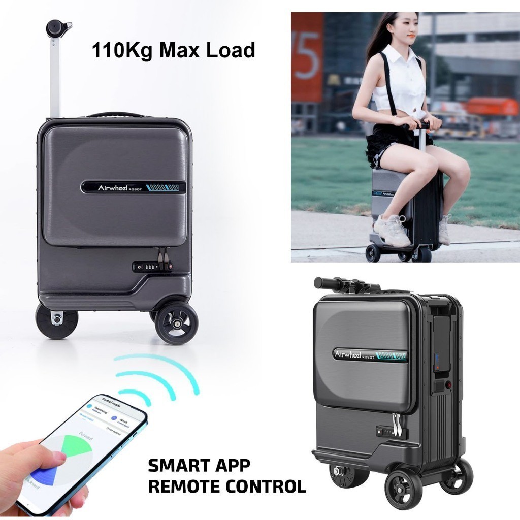 promo spesial ramadhan Airwheel Koper Listrik Elektrik Kabin Skuter Scooter Kuat Kokoh Rideable Lugg
