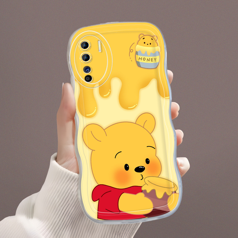 OPPO Reno 3 A91 Untuk Casing Hp Kesing Soft Phone Case Bergelombang Cute Lotso Softcase Cassing