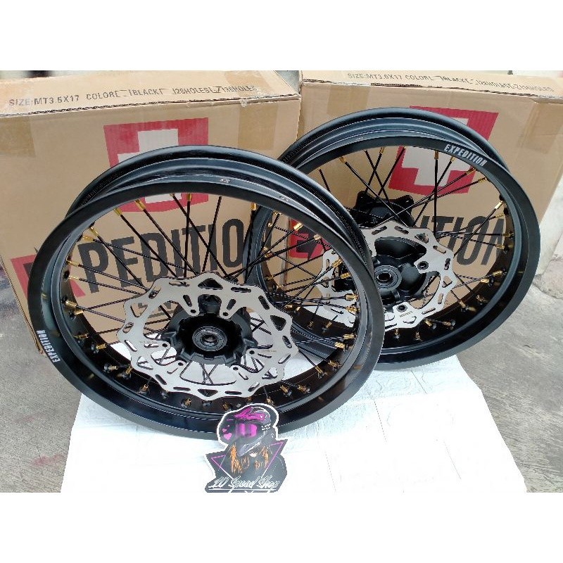 Velg Supermoto Crf 150 Expedition Set Tromol Expedition 300 - 17 / 350 -17 Crf 150l Velg Crf Velg Su