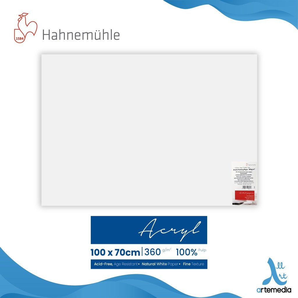 

Hahnemuhle Acrylic Paper 100x70cm Sheet Kertas Gambar
