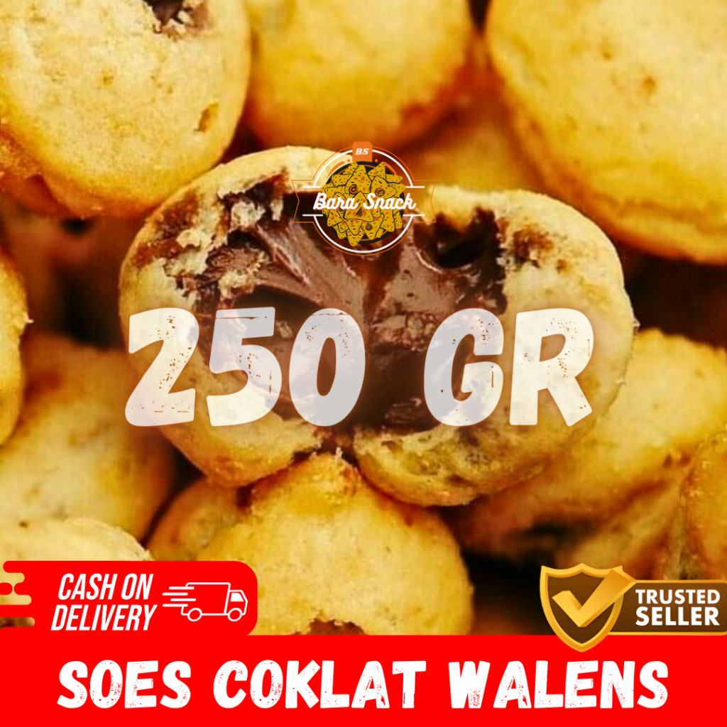 

[ 250gr ] Soes Coklat Walens Premium / Sus Kering Coklat Cap Nissin / Camilan Snack Kiloan Murah