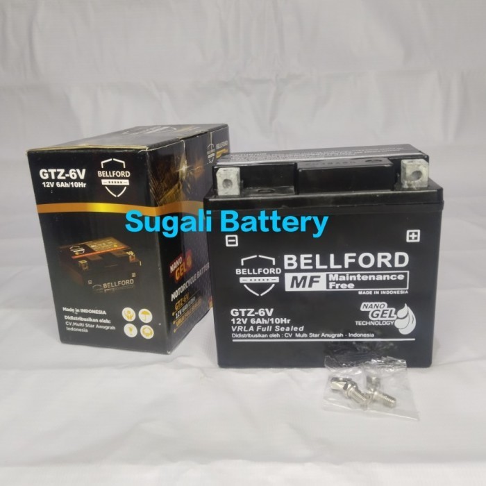 Aki Motor Stylo, Vario 125 150 160, PCX 150 160, ADV Accu GS GTZ6V MF kering