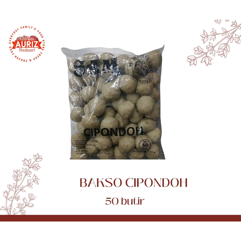 

SAM Bakso Cipondoh isi 50 butir (750 gr)