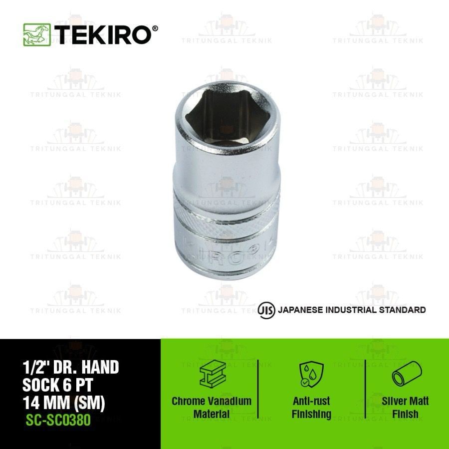 Tekiro Kunci Mata Shock Sock 1/2 Inch 14mm 6 PT Anak Sock Tekiro 14 mm 1/2inch 6PT Satuan Original