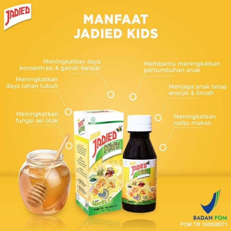 Jadied Kids Platinum Madu Anak Propolis plus Curcuma & Omega 369