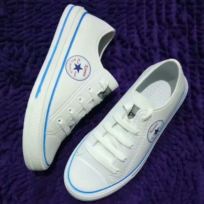 [NEW PRODUCT] SEPATU SNEAKER IMPORT KOMIN BINTANG PASTI AWET ORIGINAL FULL WHITE SIZE 36 - 40 / K 06