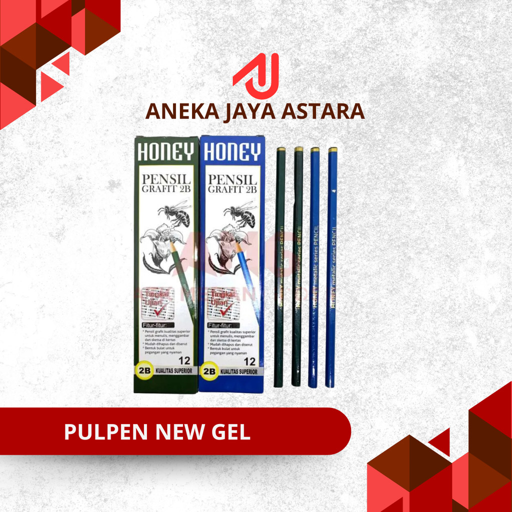

Pensil 2B Honey 12Pcs