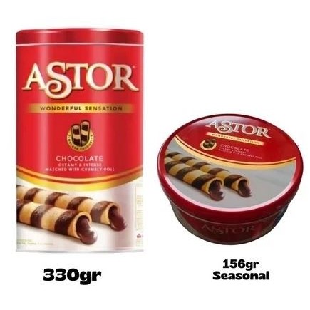 

( Kaleng ) ASTOR WAFER STICK - DOUBLE COKLAT KALENG 156 GR | COKLAT KALENG 330 GR