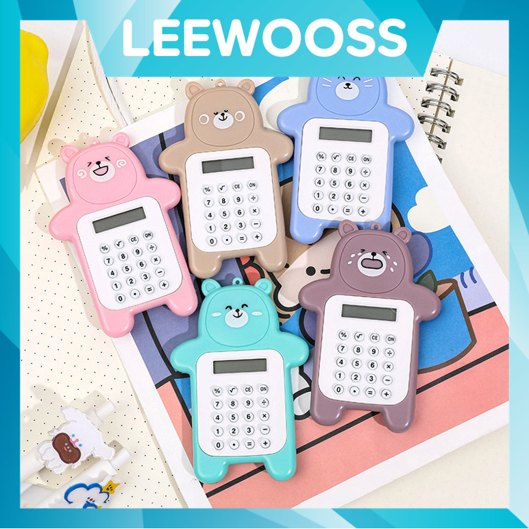 

Leewooss 5531 Kalkulator Mini 8 Digit Tombol Kare Gantungan Kalkulator Mini Kalkulator Motif Beruang Mini
