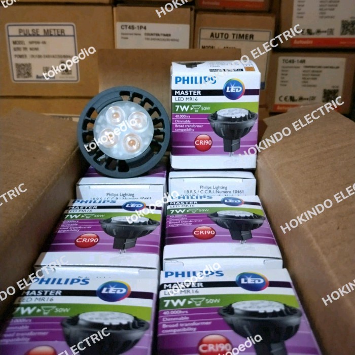 LAMPU PHILIPS MASTER LED MR16 7W 12V 24D 2700K DIMMABLE