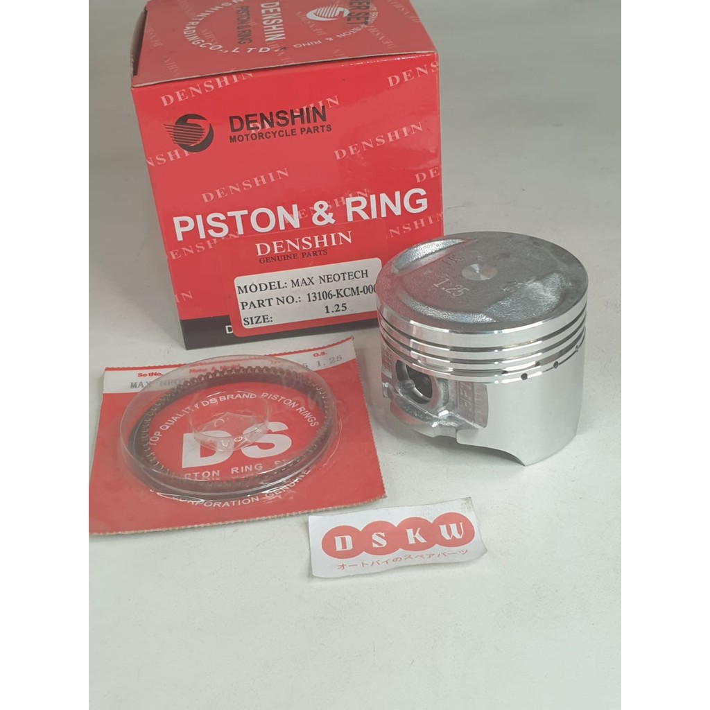 Piston & Ring Oversize 125 GL MAX NEOTECH Denshin