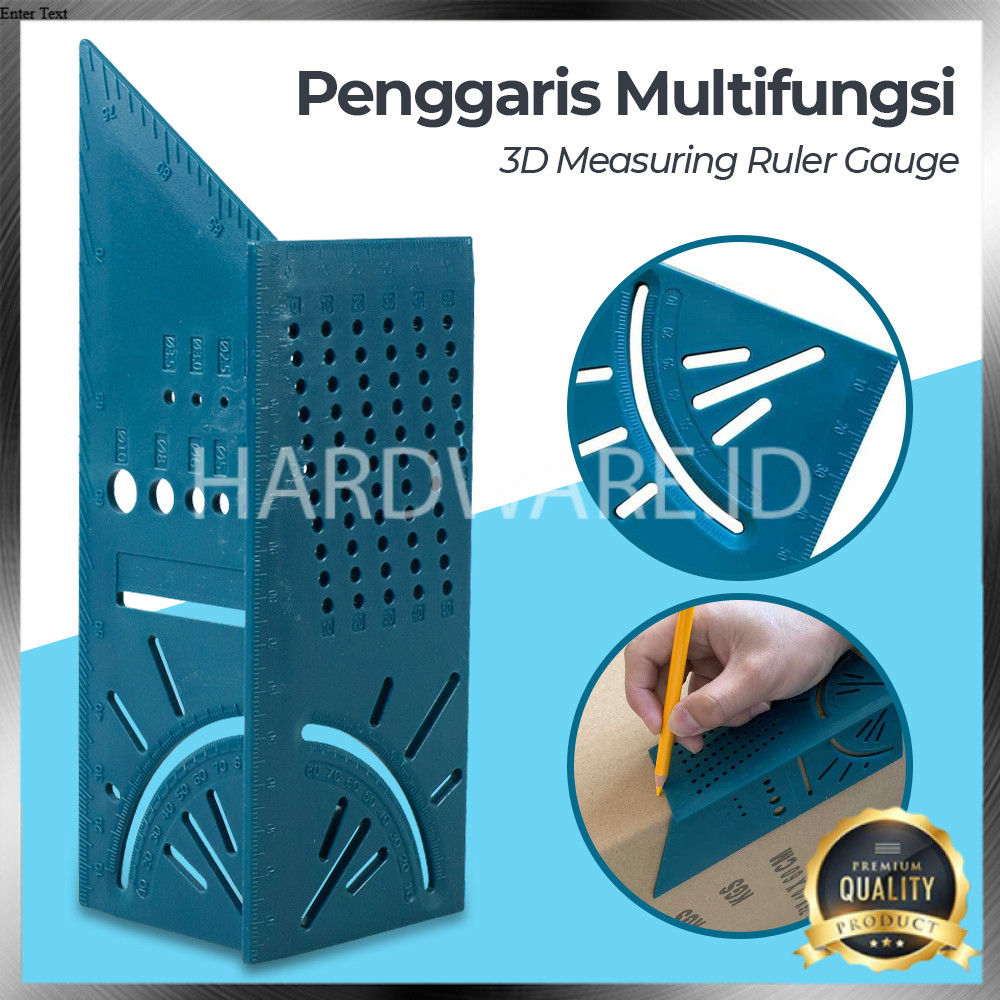 

(HI) Penggaris Pola Mark Line Measuring Gauge T-Type Ruler 90 Degree