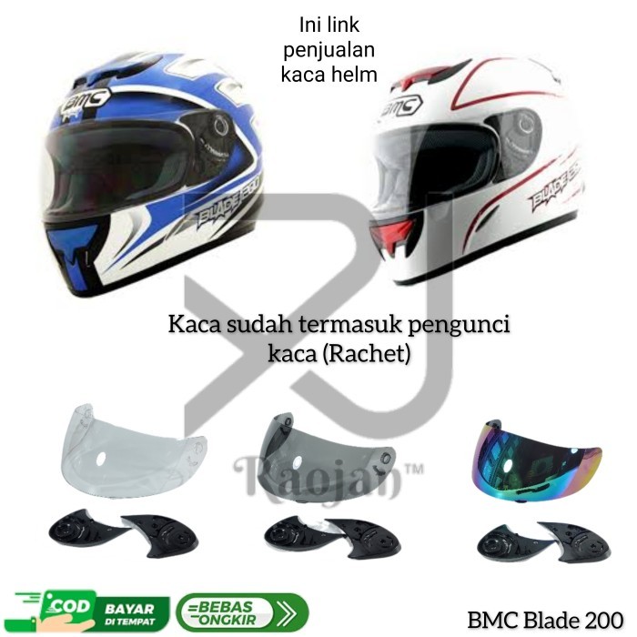 Kaca helm BMC Blade 200 Visor helm BMC Blade 200 Rachet