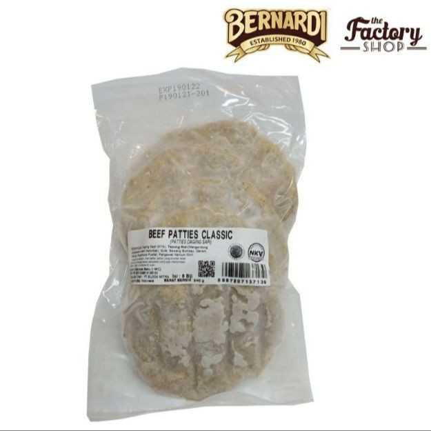 

BERNARDI BURGER BEEF PATTIES 240 Gr (6bj)