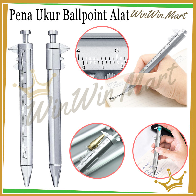 

Pena Ukur Ballpoint Alat/Pulpen Jangka Sorong Pena/Pen Pena Hitam Ukur Multifungsi