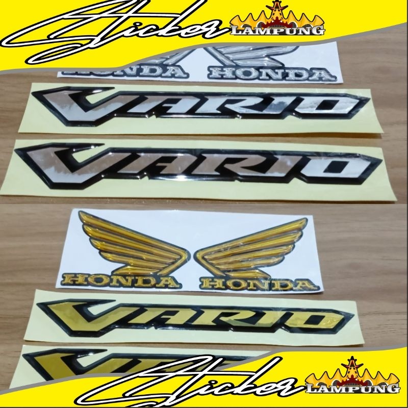 Emblem sayap honda vario 1 set emblem motor honda