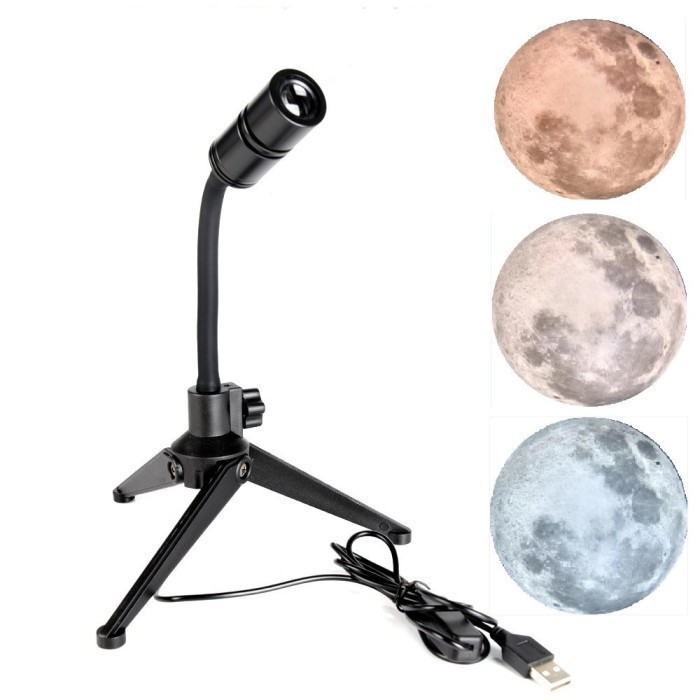Moon Light Wall Projector Lamp 360° Rotatable Bracket