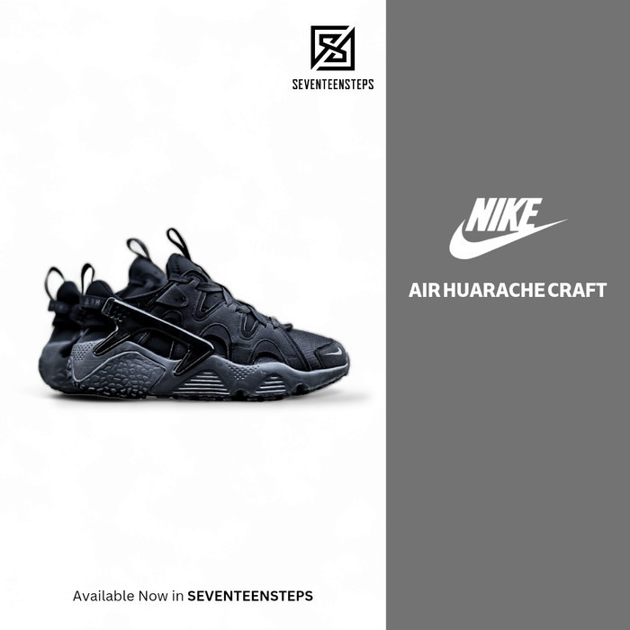 Sepatu Nike Air Huarache Craft Full Black Original