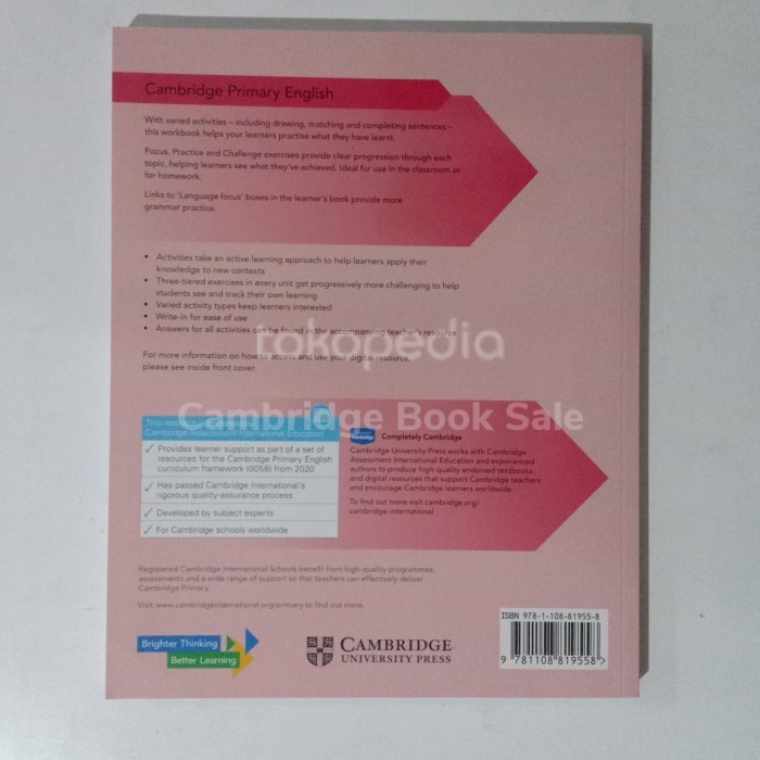 

New Cambridge Primary English Workbook 3 2nd ed w Digital Access