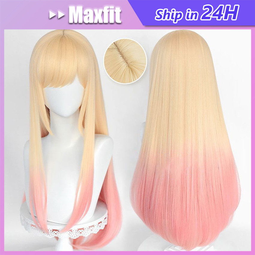 Wig Marin Kitagawa Manmei My Dress Up Darling Wig Cosplay Rambut Palsu Long