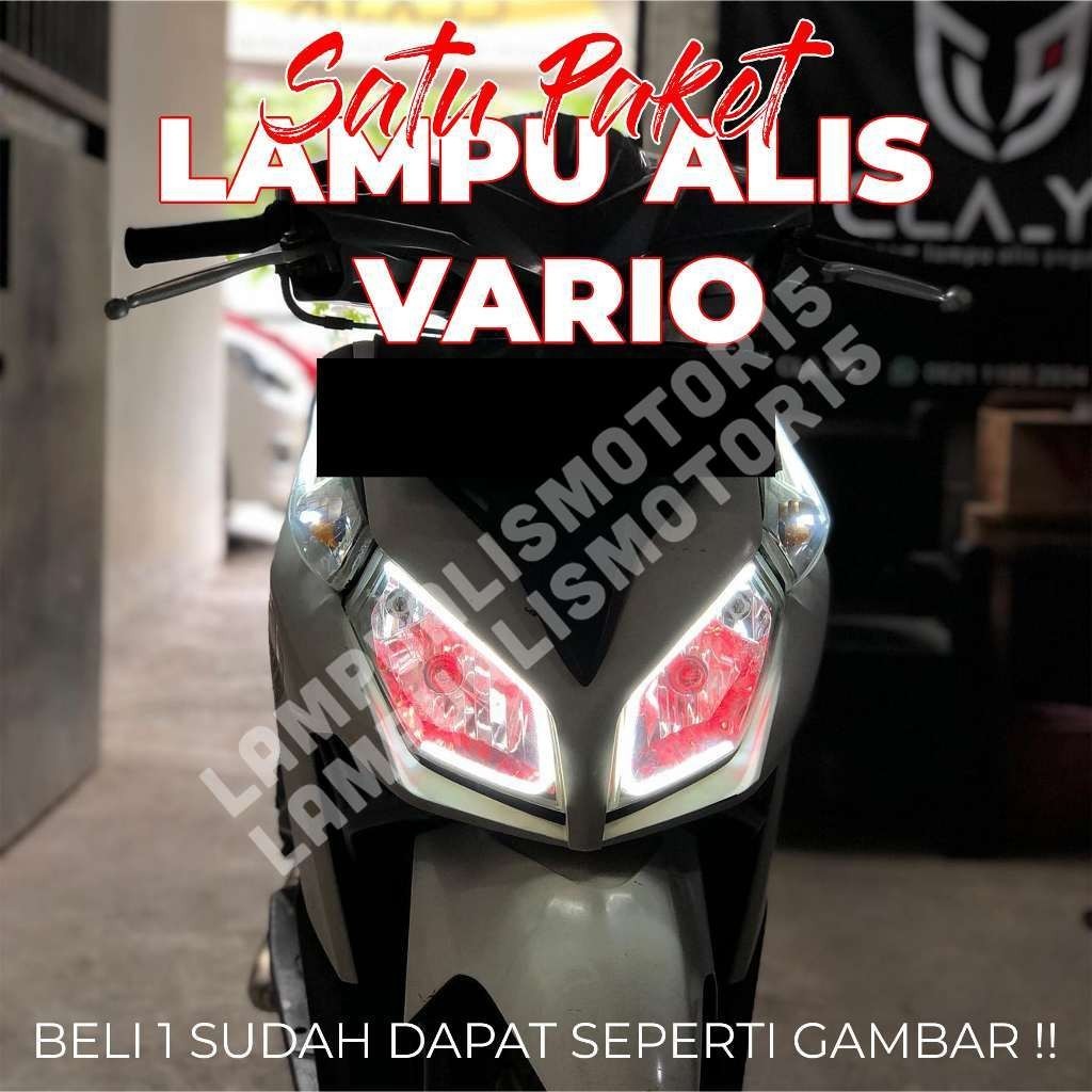 TINGGAL PASANG LAMPU ALIS VARIO LAMA GRATIS DEMON EYE / LAMPU VARIASI HEADLAMP VARIO