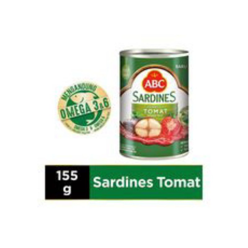 

Sarden Abc Sardines Tomat 155gr