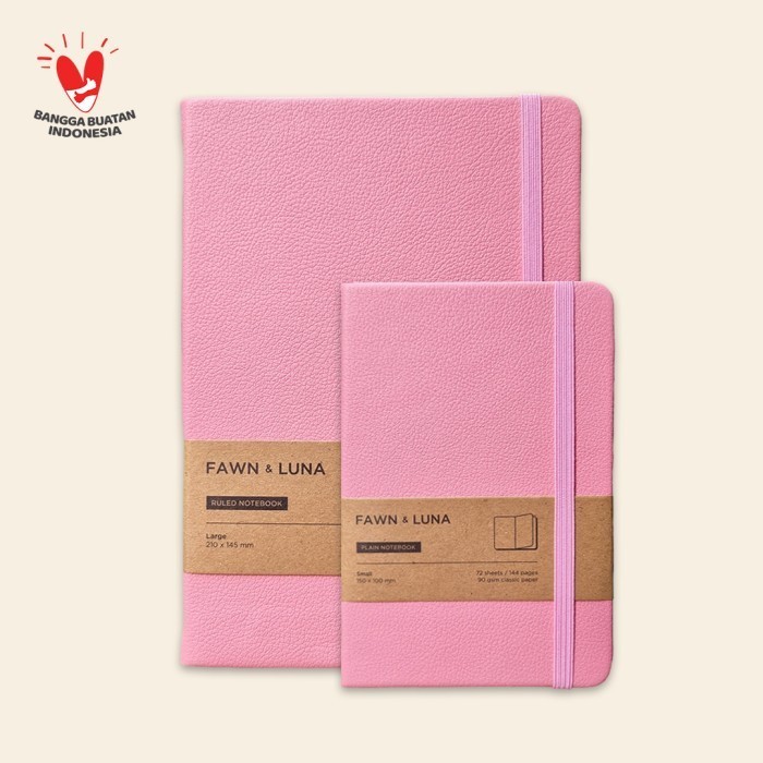 

Large Notebook A5 - Blush Pink - Plain / Dotted Paper - Plain